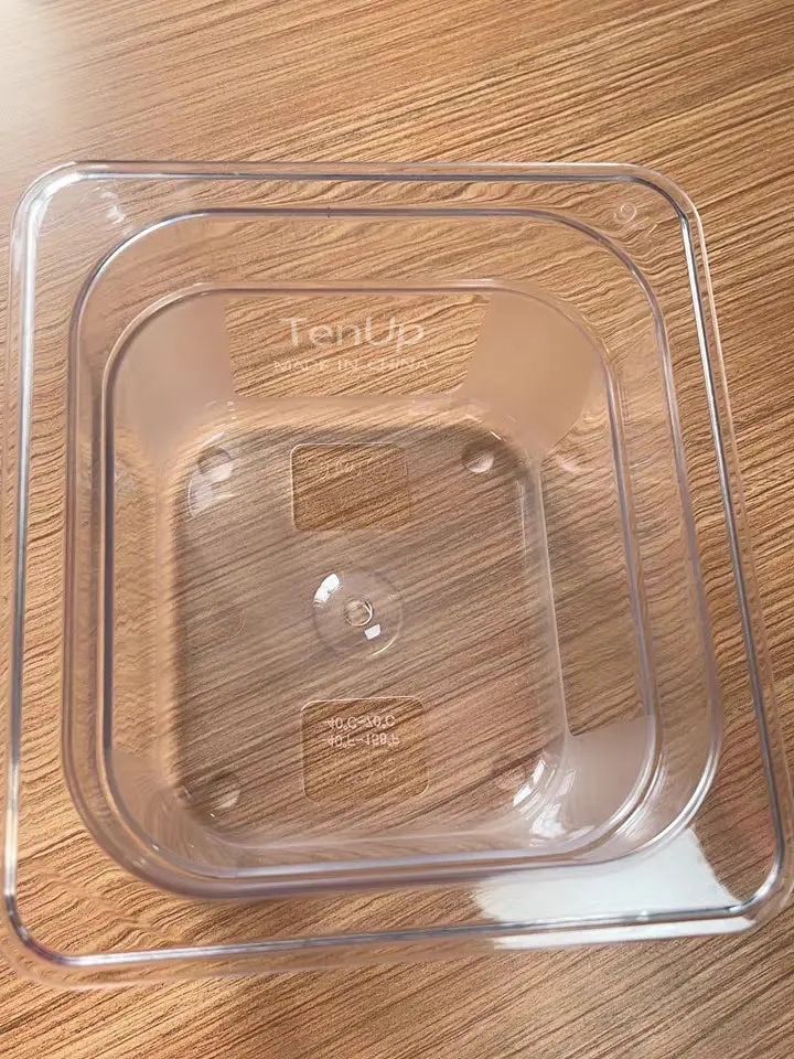 1/6-Size Polycarbonate Food Pan – 4-Inch Deep Nsf-Compliant Storage Container By Tenup 1