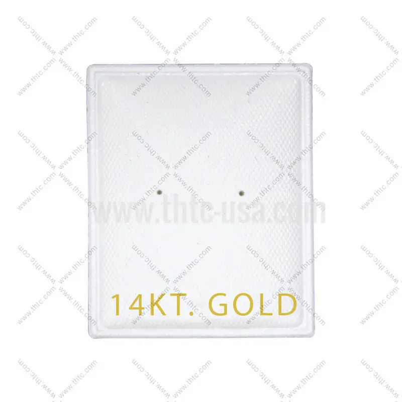 14K Gold-Stamped Earring Puff Pads (1.125" × 1.375") 1