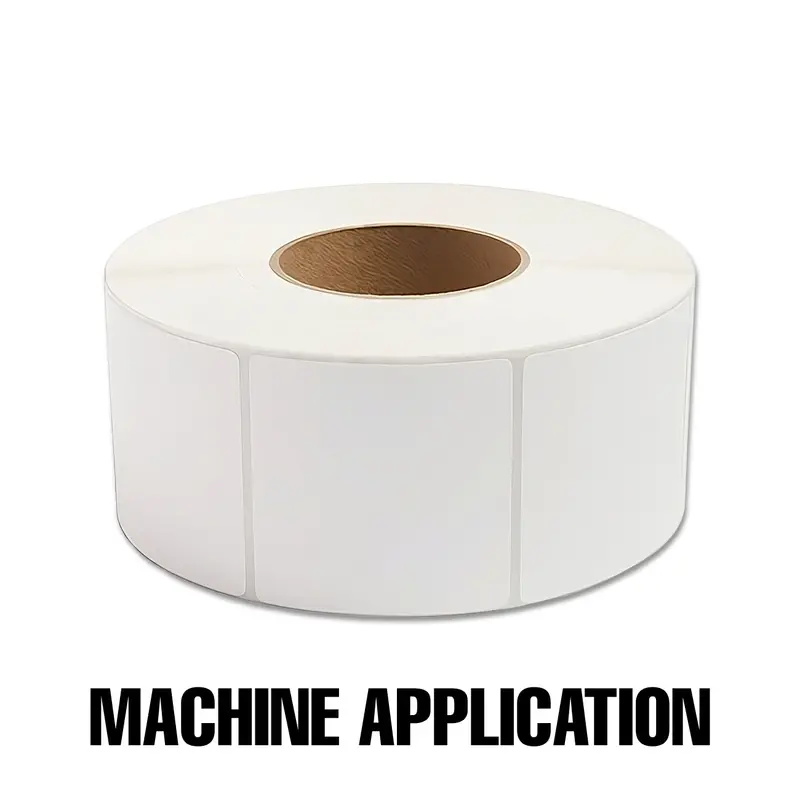 3" X 3" Ultra-Removable Cnc-Compatible Printer Labels For Industrial Machinery – 2000 Per Roll, 4-Roll Pack 1