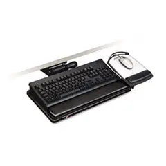 3M Easy Adjust Keyboard Tray – 23" Track With Highly Adjustable Platform, Black 1
