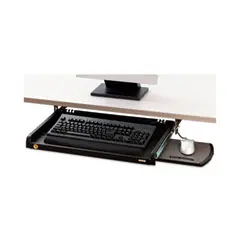3M Under-Desk Keyboard Drawer – 23"W X 14"D Spacious Storage Solution, Black 1