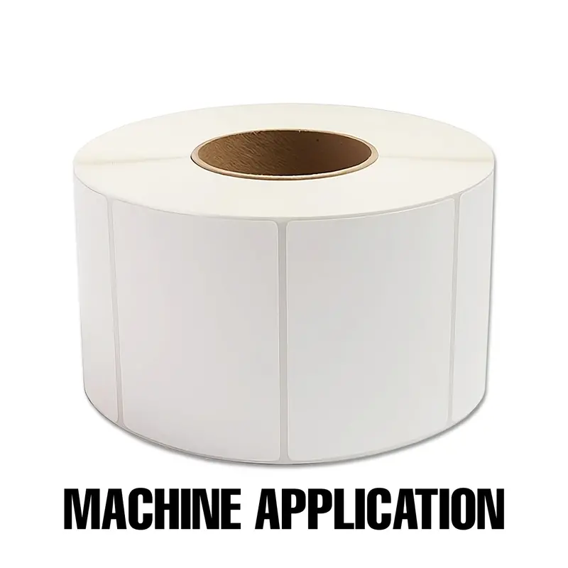 4" X 3" High-Release Cnc-Grade Adhesive Labels For Equipment Marking – 2000 Per Roll, Single Roll 1