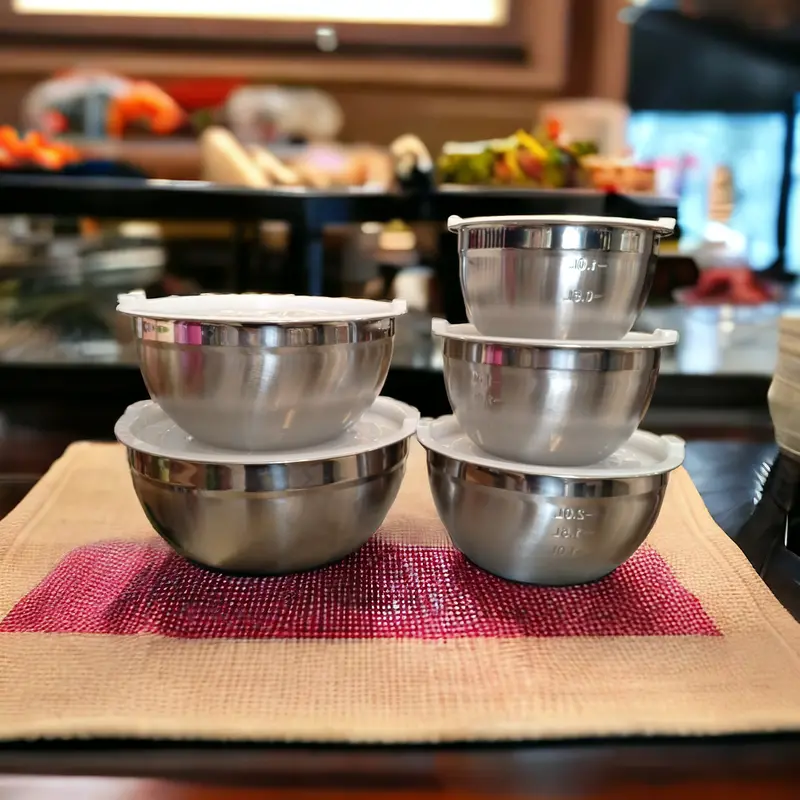 5-Piece Stainless Steel Mixing Bowl Set 1