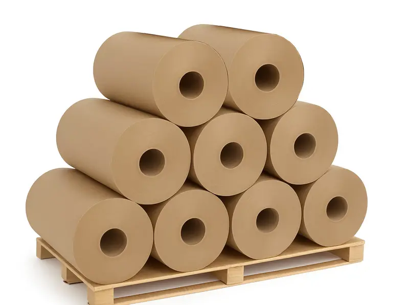 63-Inch Wide × 2500-Foot Long #30 Kraft Paper Rolls – Pallet (9 Rolls) 1