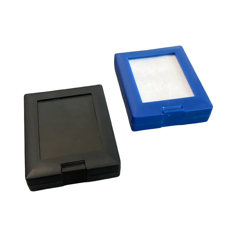 Air Glass-Top Flat Foam Gem Display Box With Integrated Stand 1