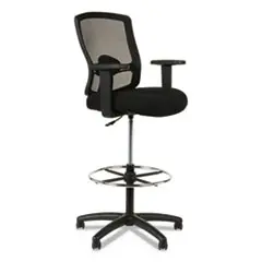 Alera Etros Mesh Stool – High-Performance Mesh Design, 275 Lb Capacity, 25.19"–35.23" Seat Height, Black 1