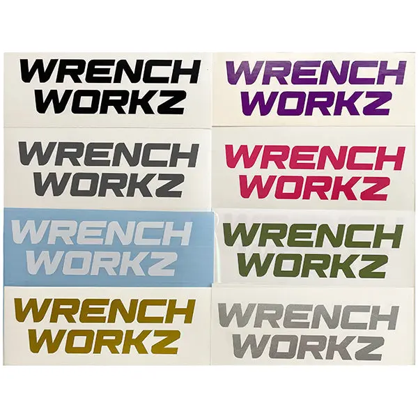 Assorted Small Wrenchworkz Vinyl Stickers Pack 1
