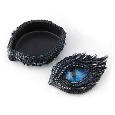 Blue-Eyed Dragon Decorative Wooden Keepsake Box 1