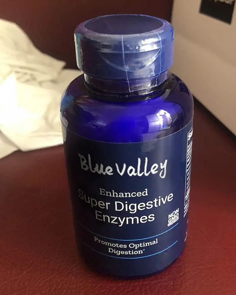 Blue Valley Digestive Enzyme Supplement – 18-Strain Plant-Based Formula To Support Fat, Protein & Carb Breakdown 1
