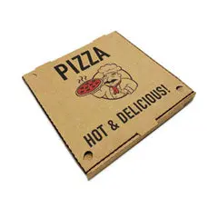 Blutable Kraft Pizza Delivery Box – 14" × 14" × 2", Recycled Brown Cardboard, 50 Per Pack 1