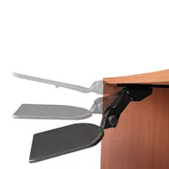 Bush Articulating Keyboard Tray – Galaxy Finish, 24.63" W × 22.25" D 1
