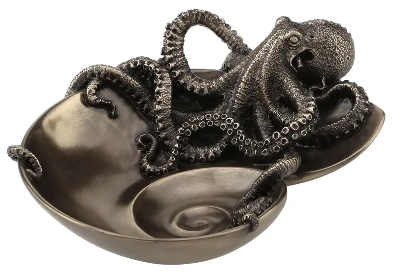 Ceramic Octopus-On-Shell Serving Tray 1