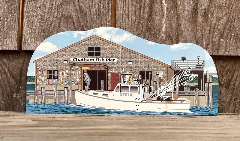 Chatham Fish Pier Coastal Decor Print 1