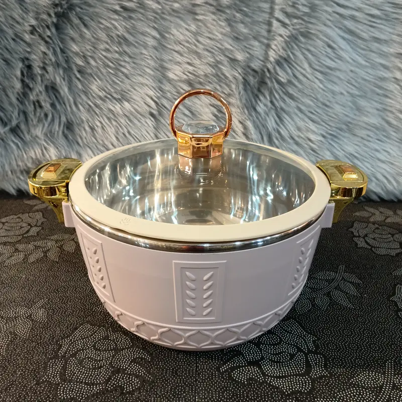 Chic Small Hot Pot Set – Blush Pink Design 1