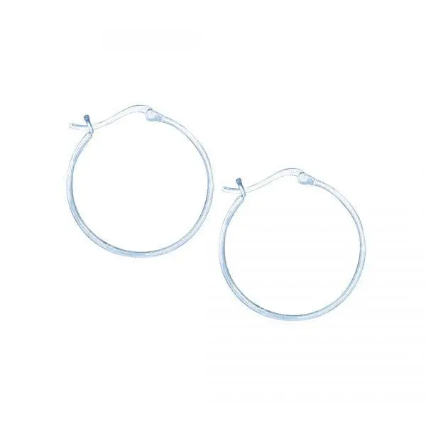Classic Sterling Silver Everyday Hoop Earrings 1