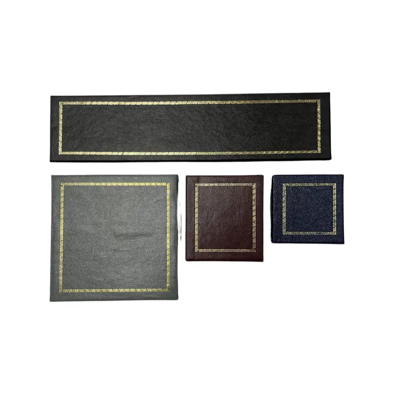 Elegant Gold-Trimmed Paper Gift Box 1