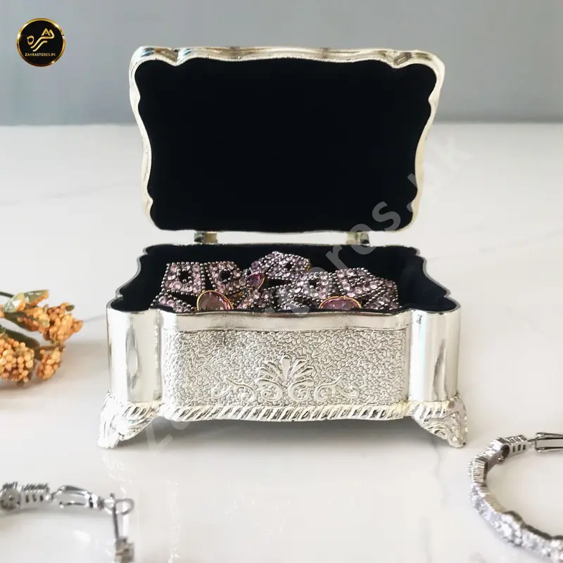 Elegant Rectangle Storage Box – Multi-Use Organizer For Jewelry, Cotton Swabs & Toothpicks 1