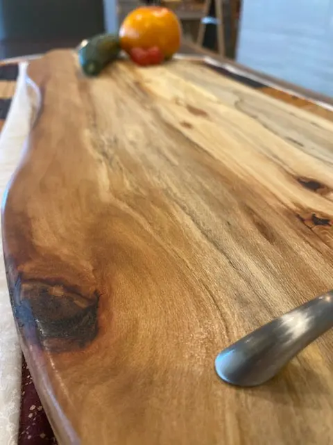 Elegant Sycamore Wood Serving Tray 1