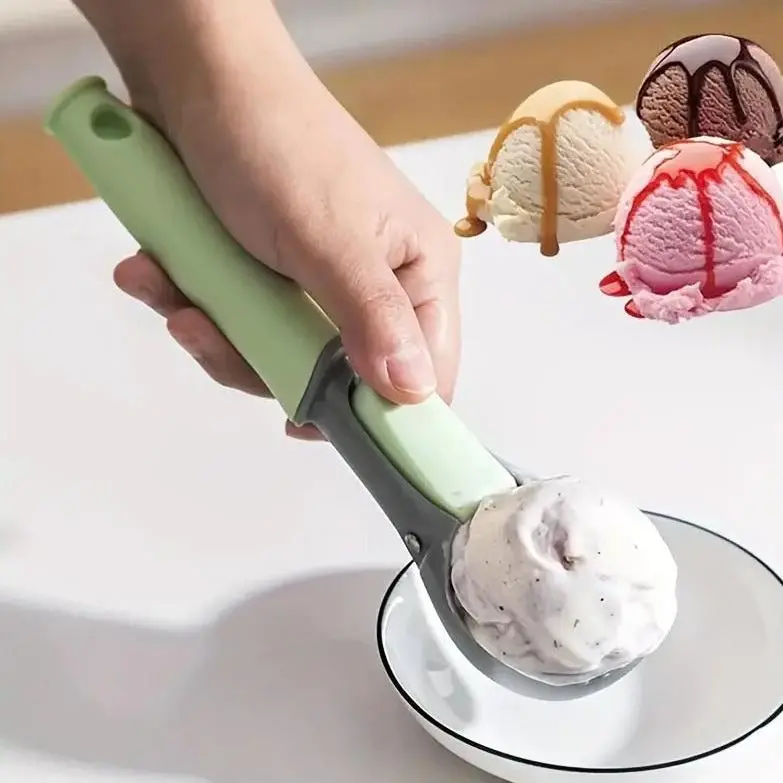Ergonomic Ice Cream Scoop With Comfort-Grip Handle 1