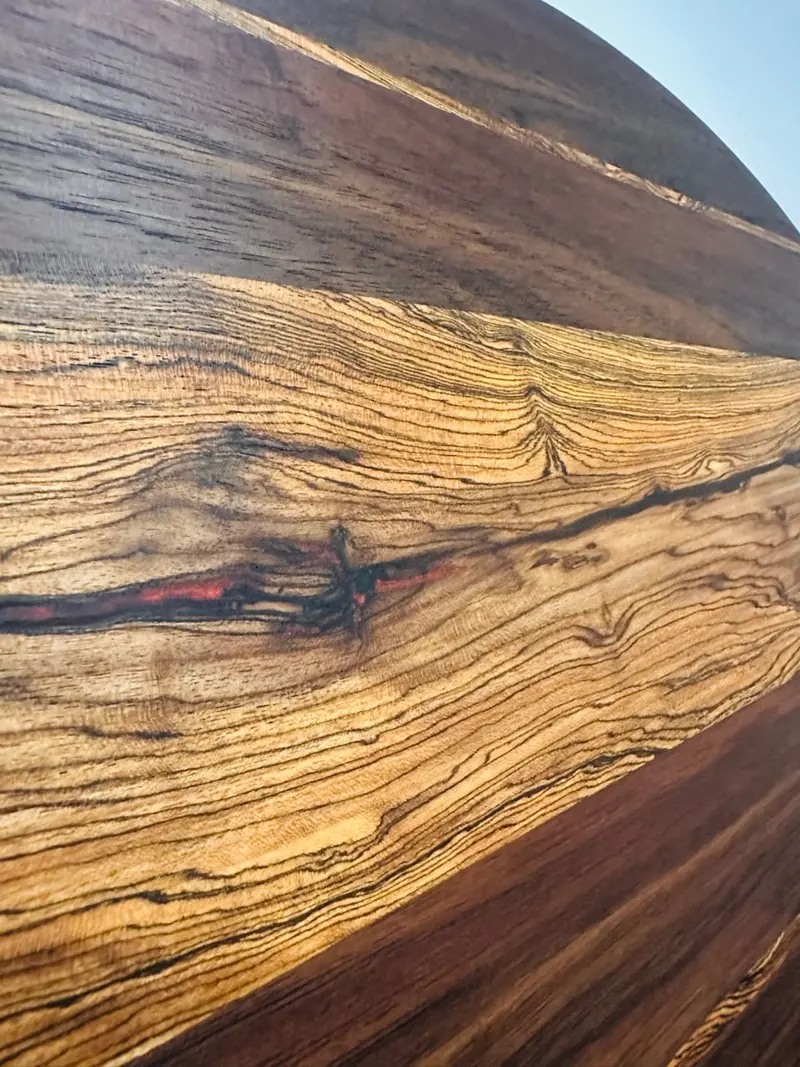 Exotic Bocote And Peruvian Walnut Serving Tray 1