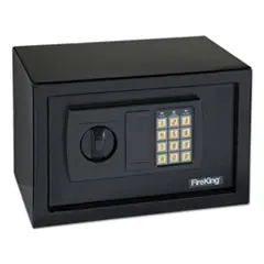 Fireking Personal Security Safe – Compact 0.3 Cu Ft Fireproof Vault, Black 1