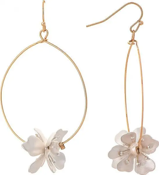 Freshwater Pearl Floral Earrings 1
