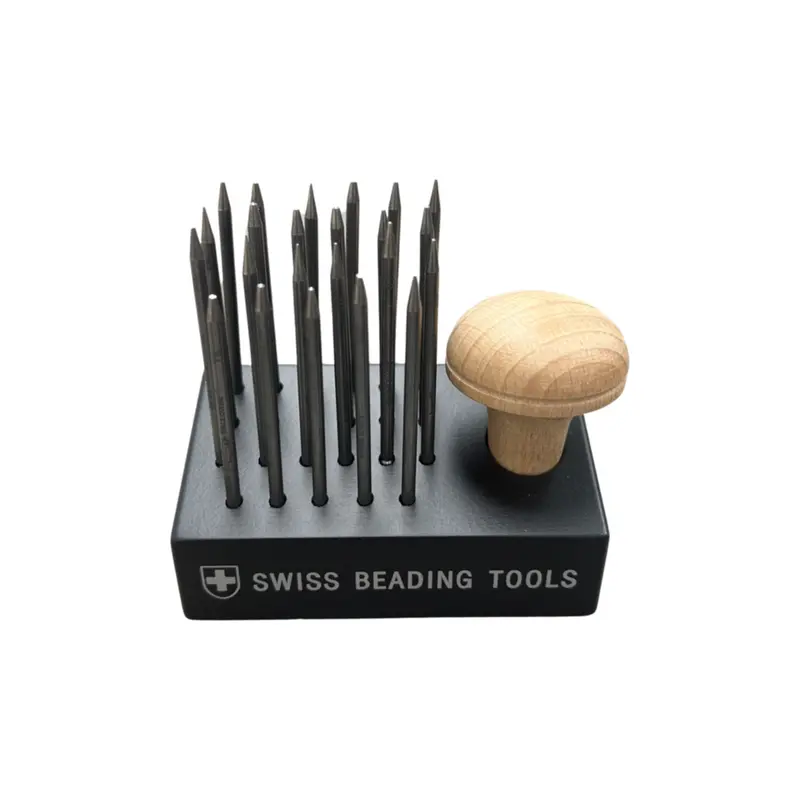 Glardon Swiss Beading Tool Kit With Wooden Stand 1