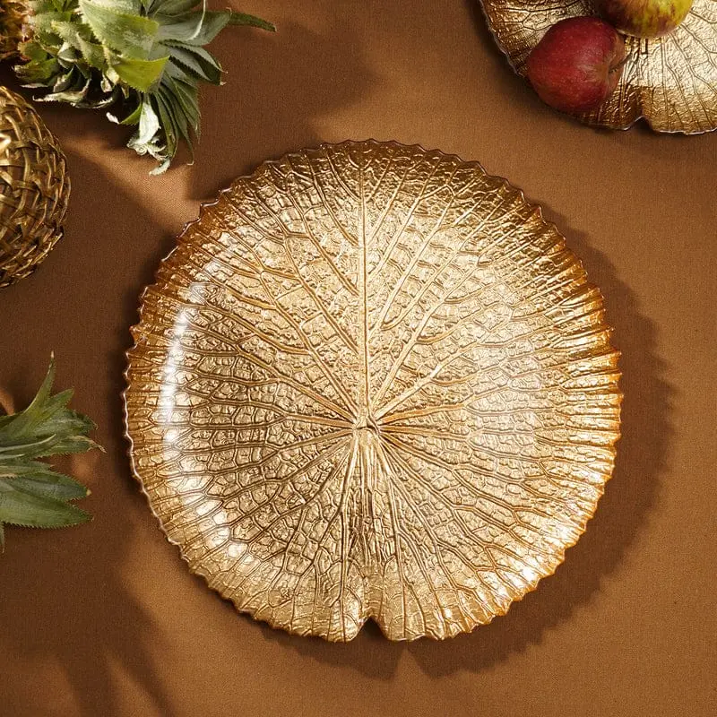 Golden Charger Plate – Contemporary Design 02 1