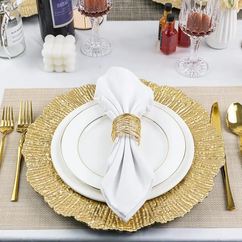 Golden Charger Plate – Refined Design 03 1