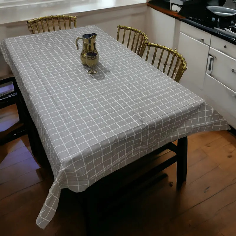 Grey Rectangular Table Protector Cover 1