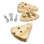 Handcrafted Swiss-Style Wooden Cheese Serving Board 1