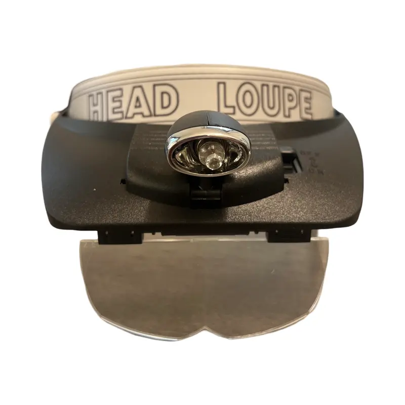 Head-Mounted Loupe With Integrated Led Visor Light 1