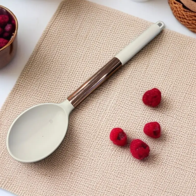 High-Temp Silicone Solid Spoon – Style D4 1
