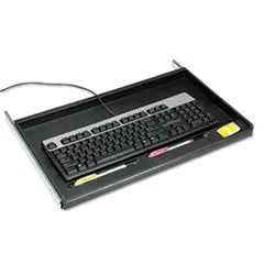 Innovera Standard Under-Desk Keyboard Drawer – 21.38"W X 12.88"D Organizing Solution, Black 1