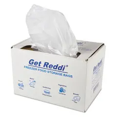 Inteplast Get Reddi Freezer Storage Bags – 0.5 Mil, 27" X 37", Natural Color, 200 Per Carton 1