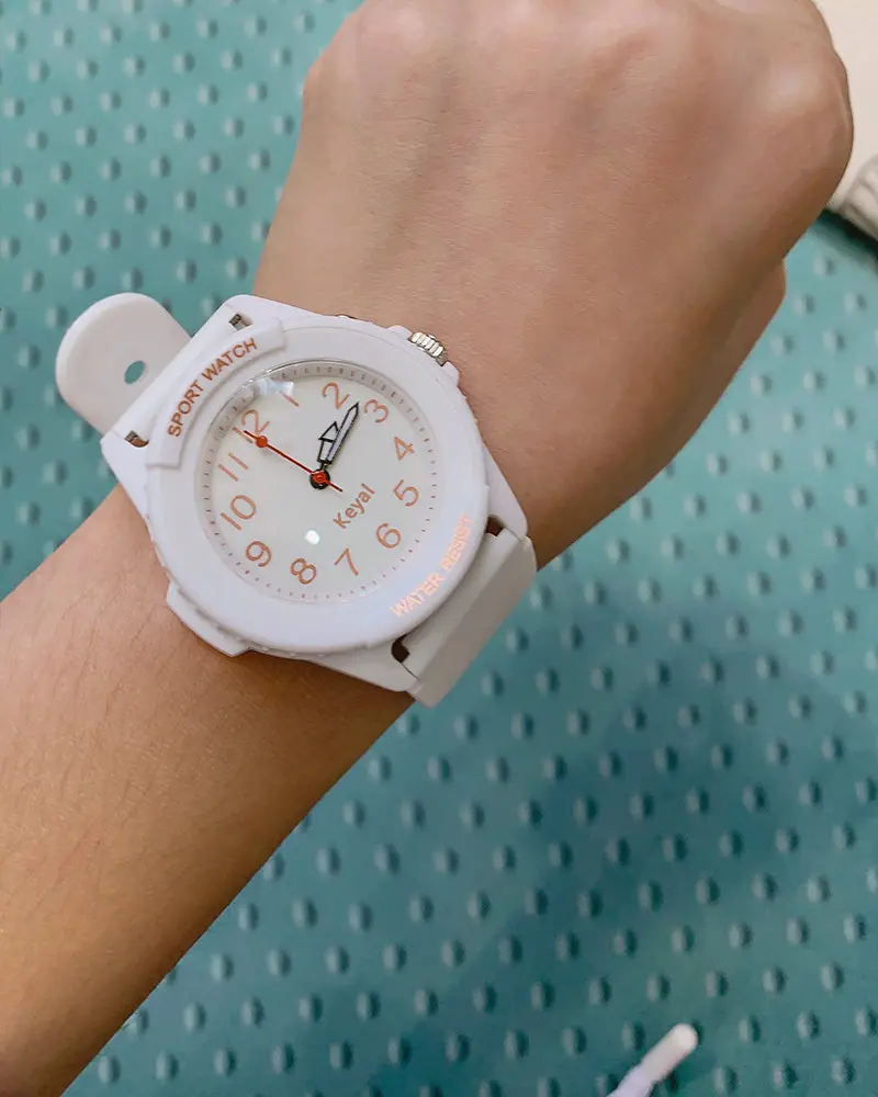 Keyal Women'S Quartz Watch With Elegant White Dial And Minimalist Design 1