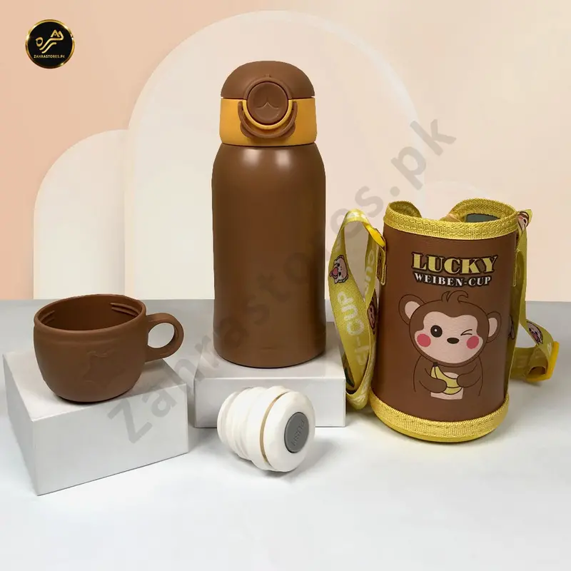 Kids’ Stainless Steel Water Bottle With Carry Pouch 2