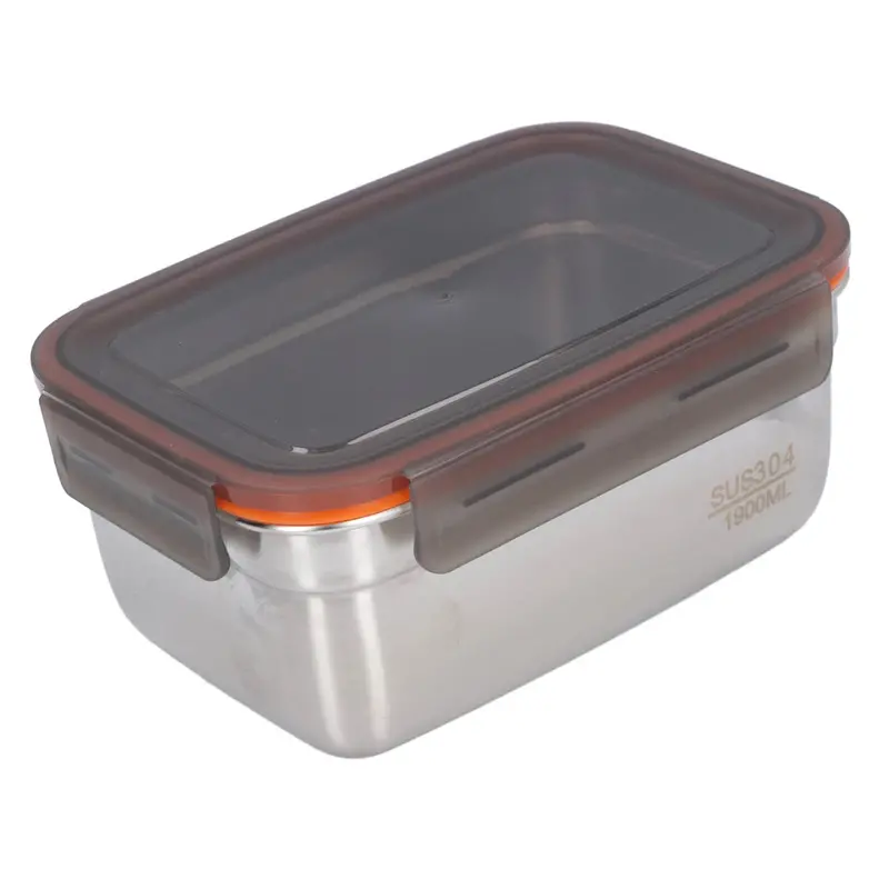 Medium 1900 Ml Stainless Steel Lunch Box – Eco-Friendly & Dishwasher Safe 1