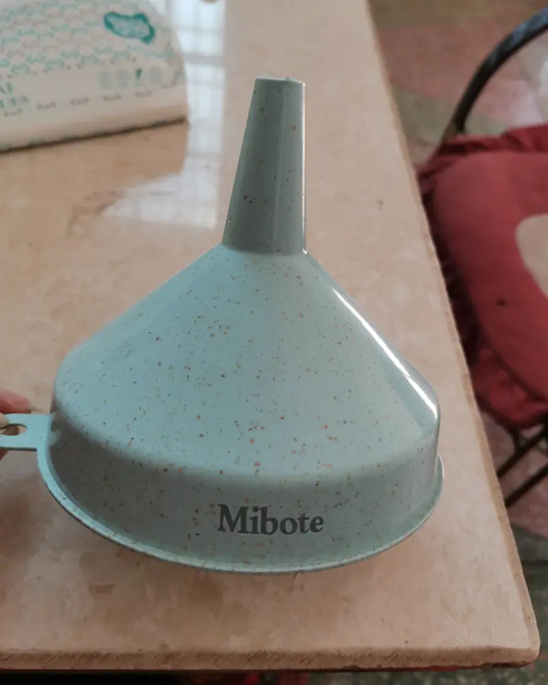 Mibote 8-Ounce Plastic Funnel – Durable, Space-Saving Kitchen Funnel For Liquids & Dry Ingredients 1