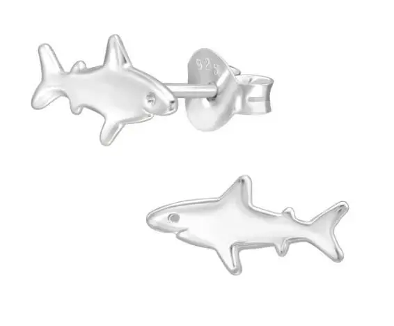 Mini Shark-Shaped Post Earrings 1