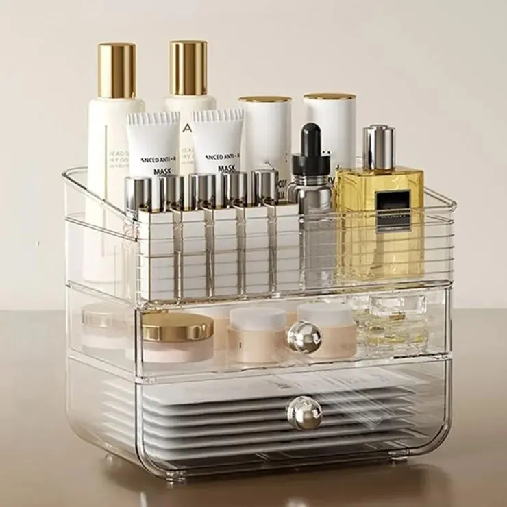 Modular Cosmetic Storage Drawer Box For Toiletries And Skincare 1