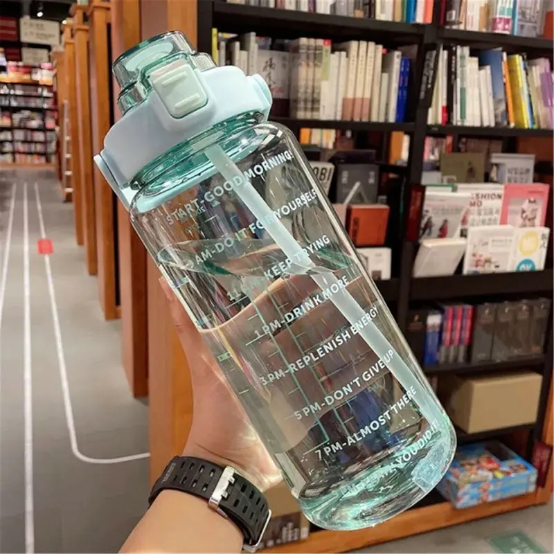 Motivational Insulated Water Bottle – 2-Liter Hydration Container 1
