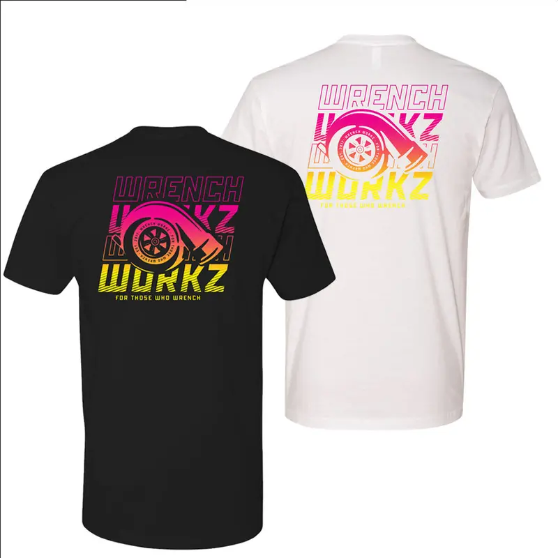 Neon Turbo-Themed Crew Neck Tee 1