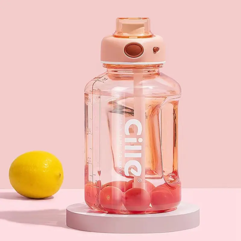 One-Touch Flip Straw Water Bottle – Leakproof Design 1