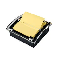 Post-It Clear Top Pop-Up Dispenser For 3" X 3" Notes – Includes Canary Yellow Pad (50 Sheets) 1