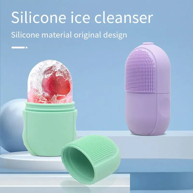 Reusable Silicone Facial Ice Roller – Cooling Massage Tool For Skin 1