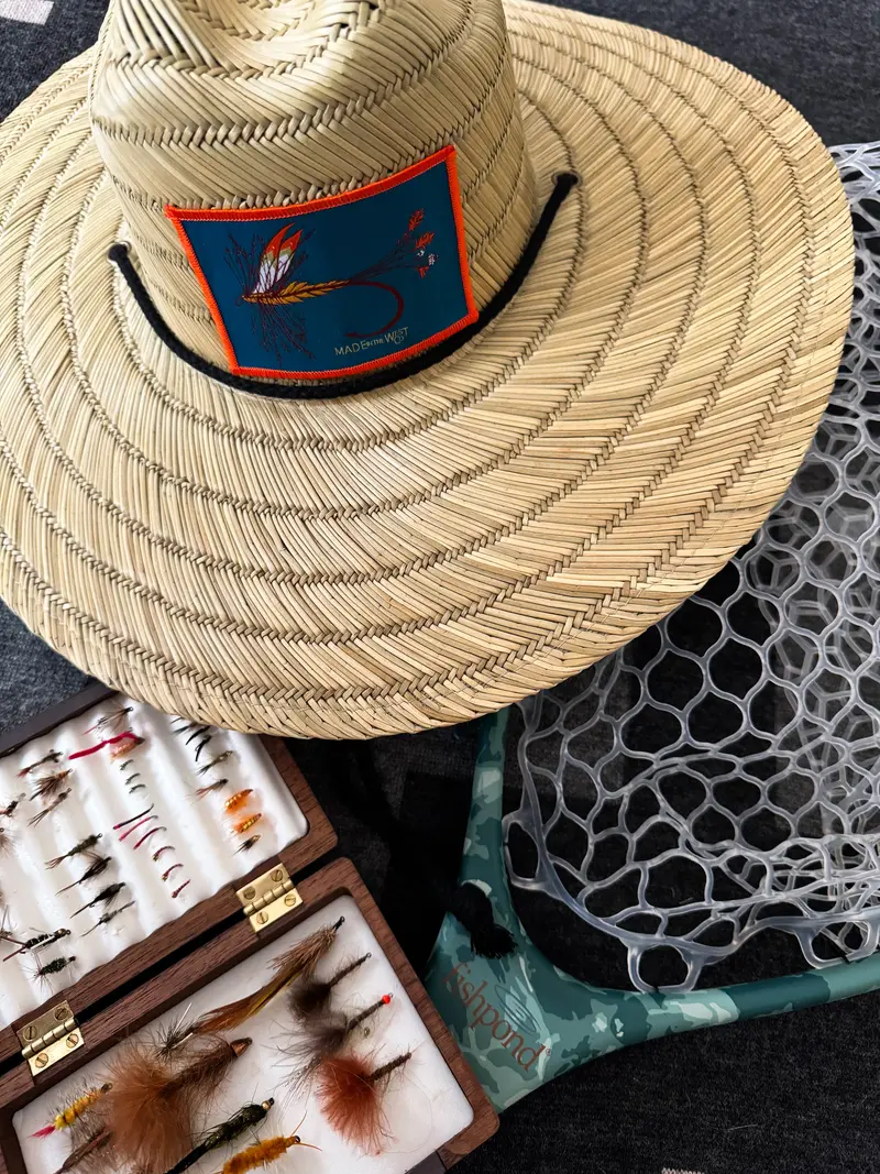 Richardson Wildflower Adam'S Fly Patch Straw Hat 1