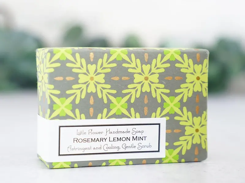 Rosemary Lemon Mint Natural Soap 1