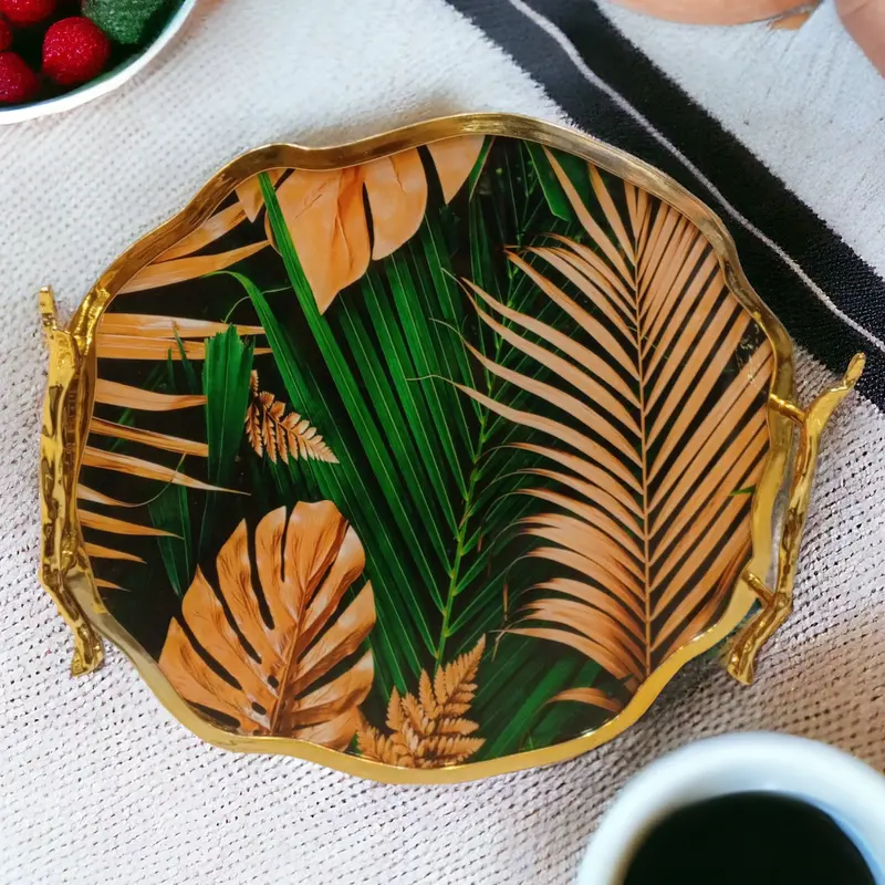 Round Tempered Glass Tray – D3 1