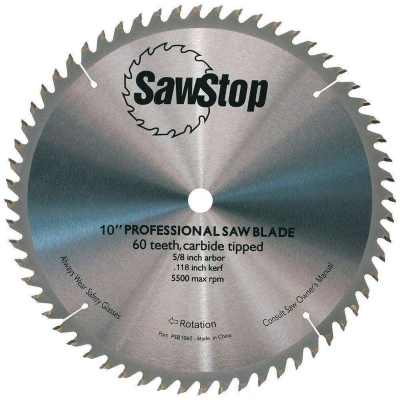 Sawstop 10-Inch 60-Tooth Precision Combination Blade (Cb104-184) 1